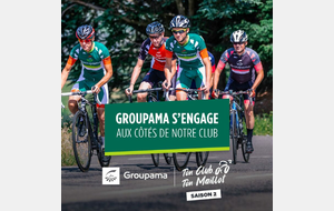 Groupama partenaire officiel du SAM Cyclisme dès 2022 !